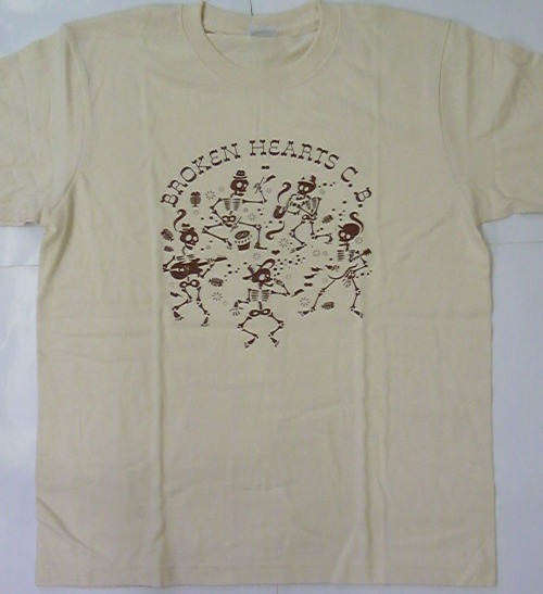 画像1: BROKEN HEARTS CLUB BAND dsigned by ACUTE / natural (t-shirt) 