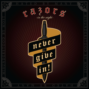 画像1: RAZORS IN THE NIGHT / Never give in! (Lp) Pirates press