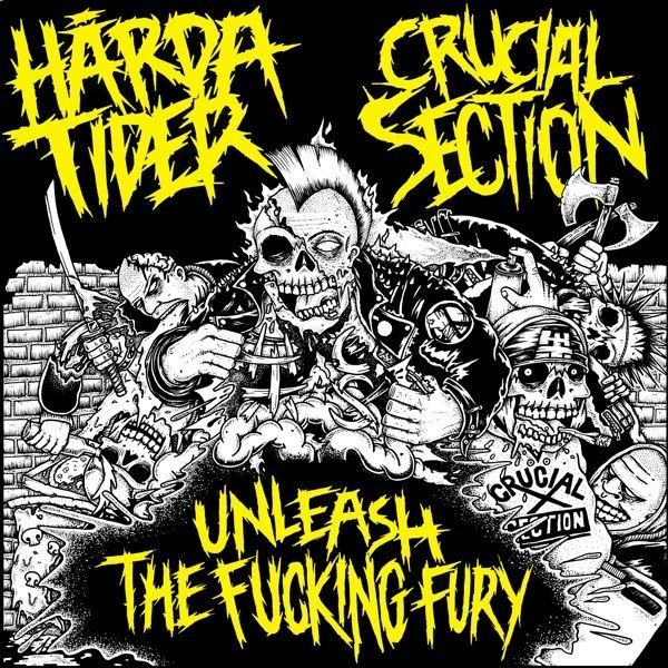 画像1: HARDA TIDER, CRUCIAL SECTION / split -Unleash the fucking fury- (cd) Crew for life