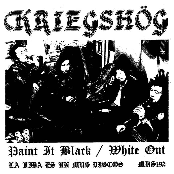 画像1: KRIEGSHOG / Paint it black - white out (7ep) La vida es un mus