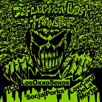 画像1: HARDCOREDUDE, LOS OXXO SEXOS, LOW CARD de la morte, SOCIAL PORKS / 4 way split -Deflection lost transfer- (cd) Hardcore kitchen 