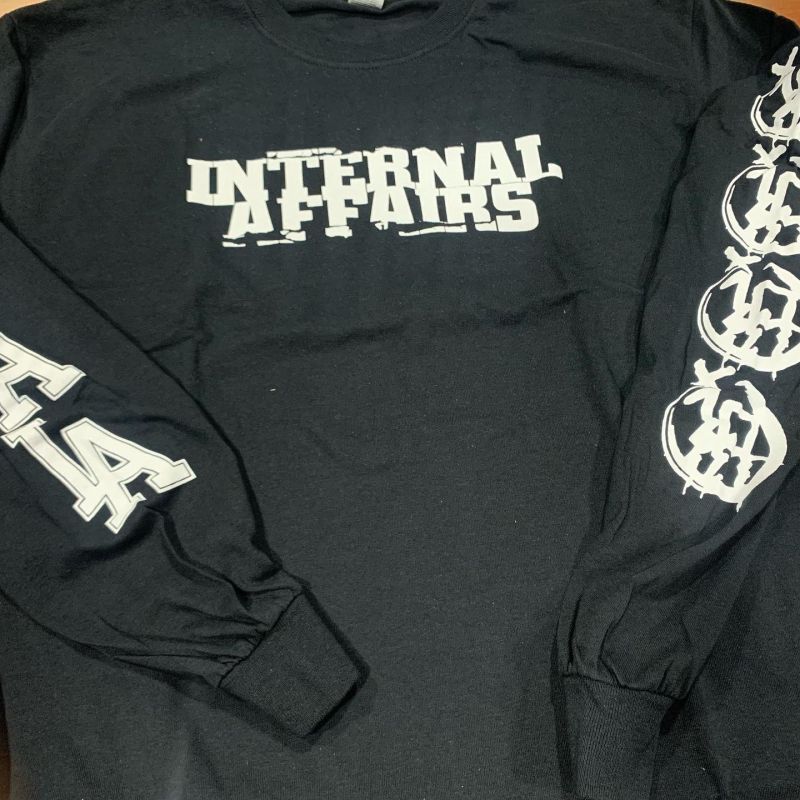 画像1:  INTERNAL AFFAIRS / Discography black (long sleeve t-shirt) Safe inside