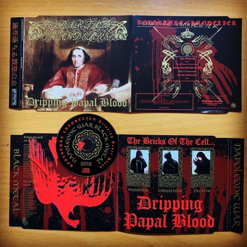 画像2: DEPARTURE CHANDELIER / Dripping papal blood (8cm cd) Obliteration  