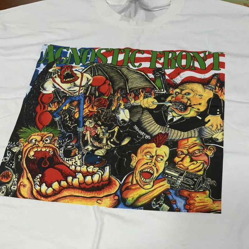 画像2: AGNOSTIC FRONT / Cause for alarm white (t-shirt)  