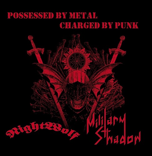 画像1:   MILITARY SHADOW, NIGHTWOLF / split -Possessed by metal, Charged by punk- (cd) Captured 