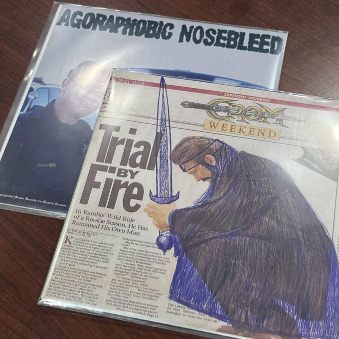 画像1: AGORAPHOBIC NOSEBLEED, CROM / Split (7ep) Rsr  