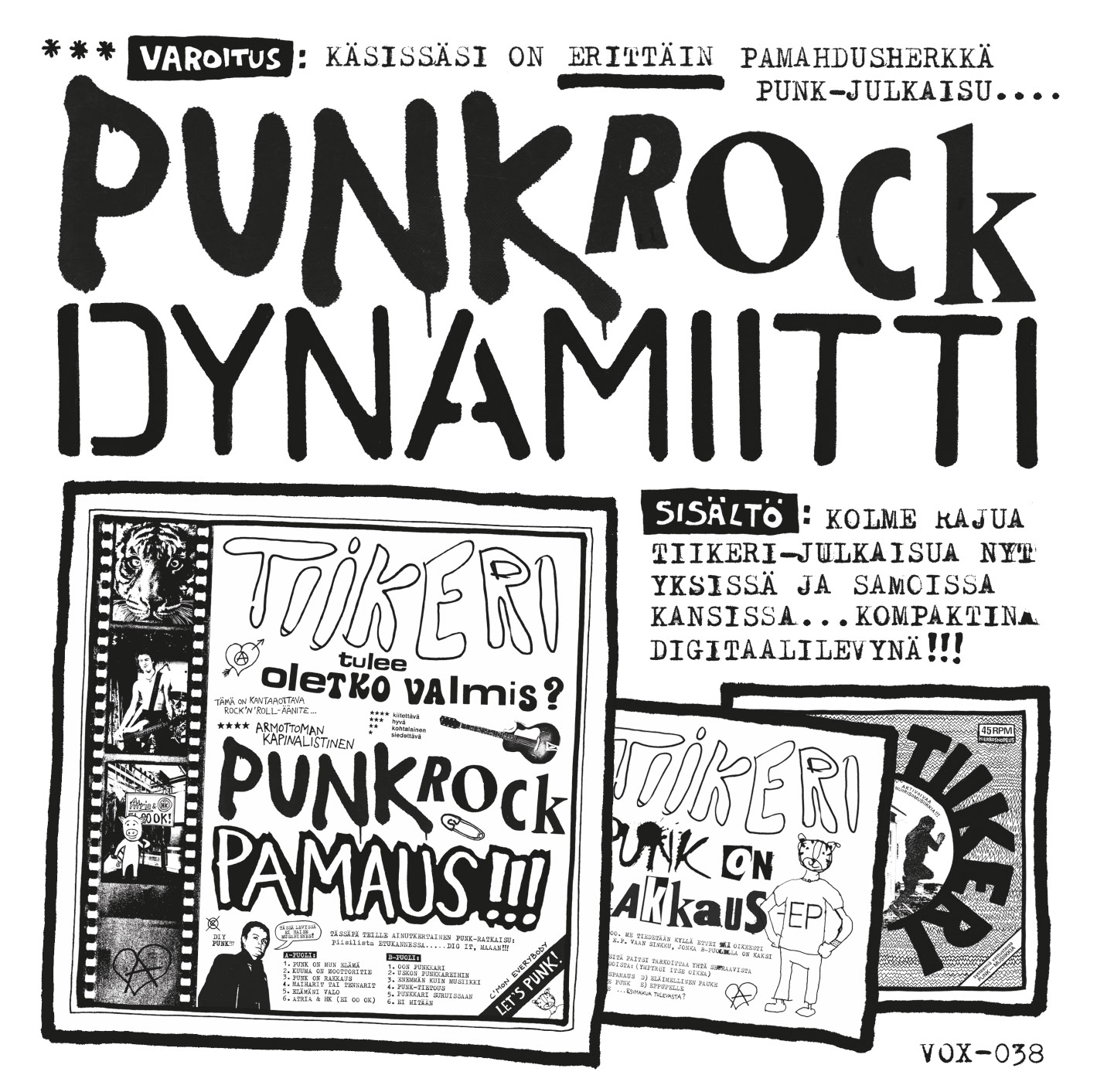 画像1: TIIKERI / Punk rock dynamiitti (cd) Vox populi  