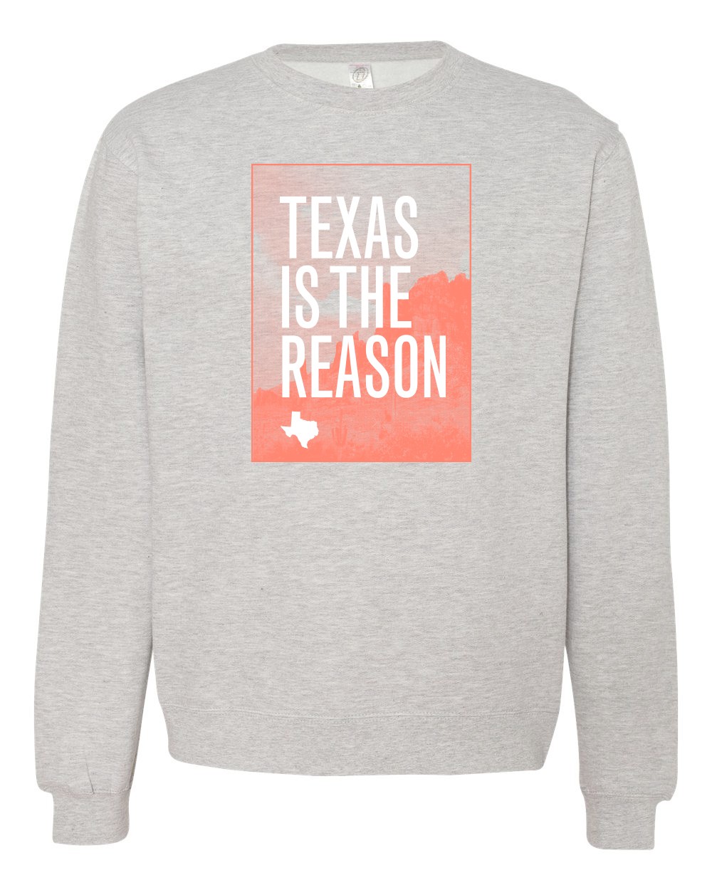 画像2:  TEXAS IS THE REASON / Logo -heather grey- (crew sweatshirt) Revelation   