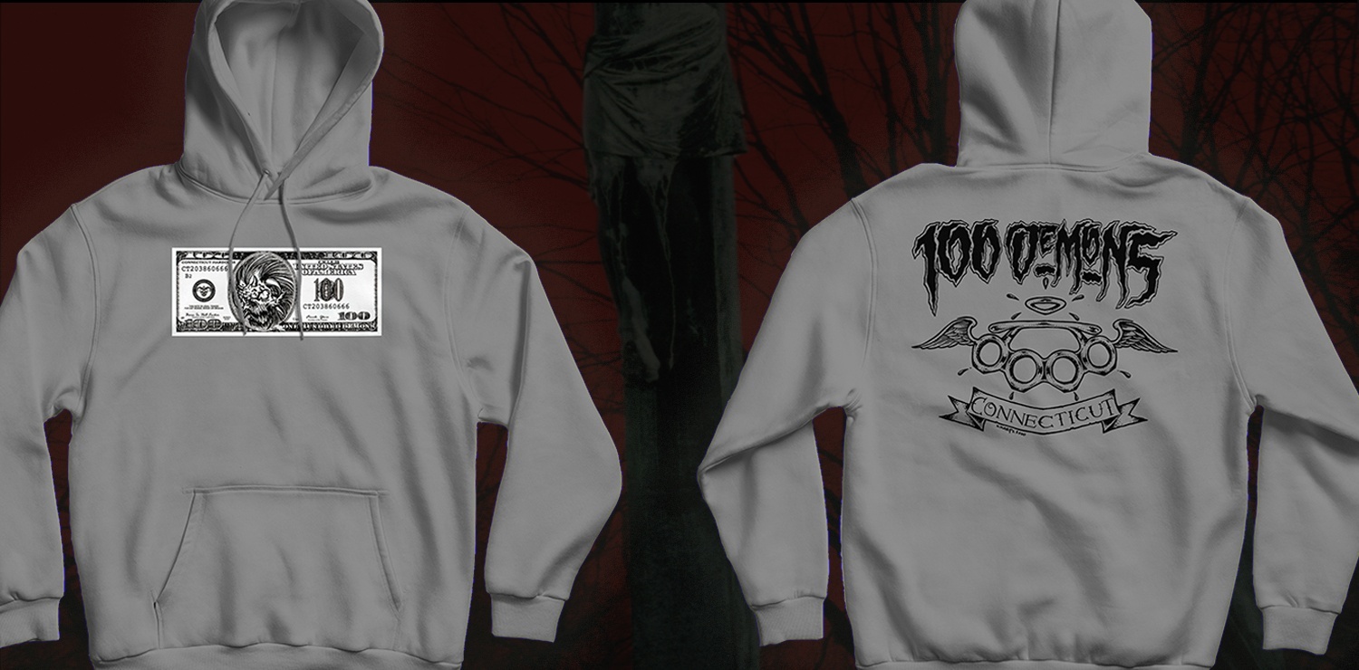 画像1: 100 DEMONS / Demons dollar Grey (hoodie) A389 