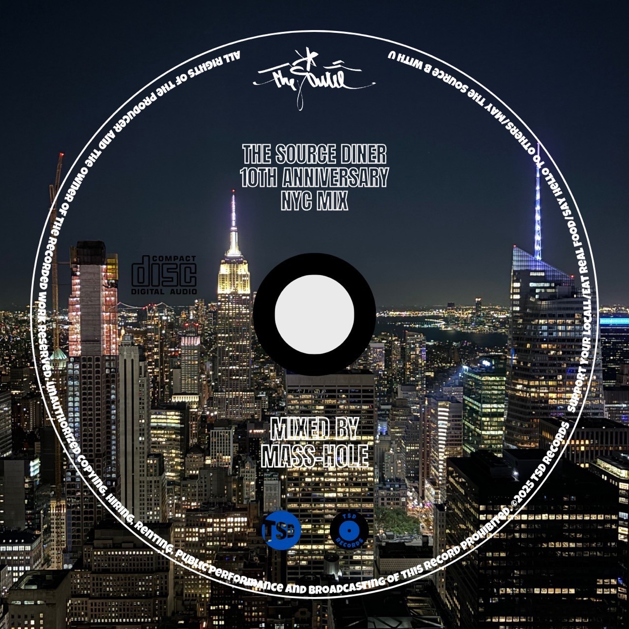 画像1: MASS-HOLE / The source diner 10th anniversary ny mix (cd) Midnightmeal  