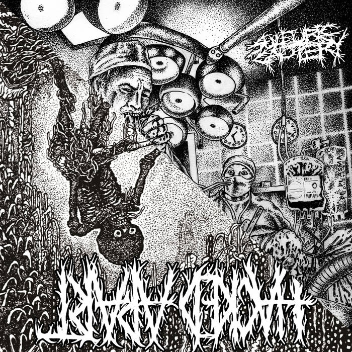 画像1:   HACKED APART, SULFURIC CAUTERY / Split (7ep) 625 thrashcore/Malokul 