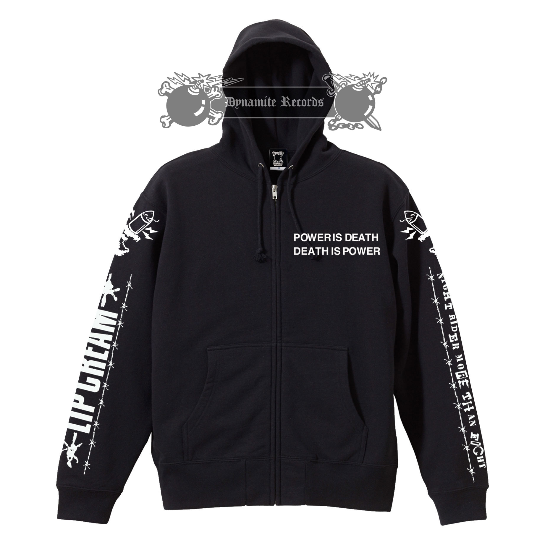 画像1: ■予約商品■ LIP CREAM / NIGHT RIDER MORE THAN FIGHT (zip up hoodie) 