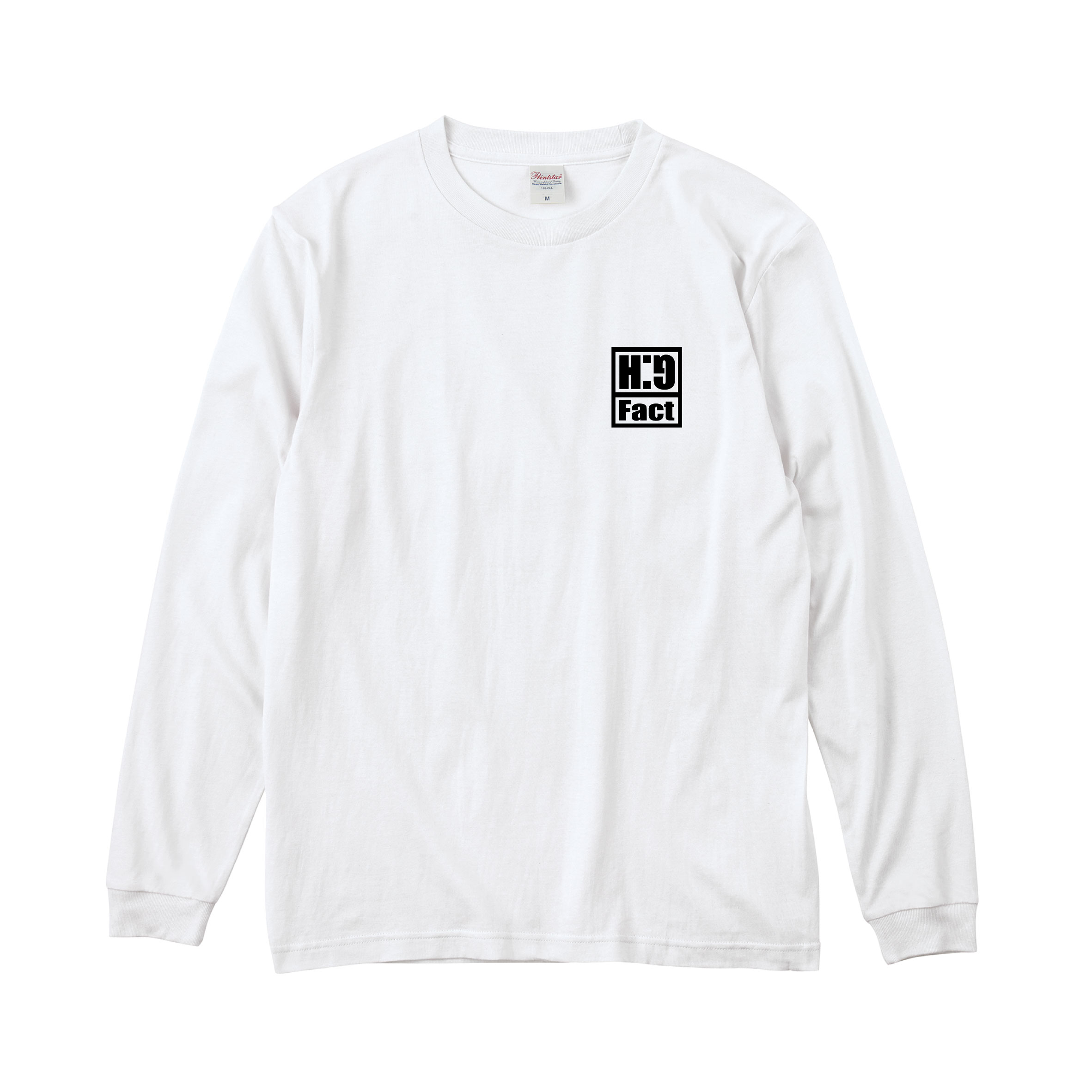 画像1: ■予約商品■ HG Fact / Logo white (long sleeve shirt) Break the records