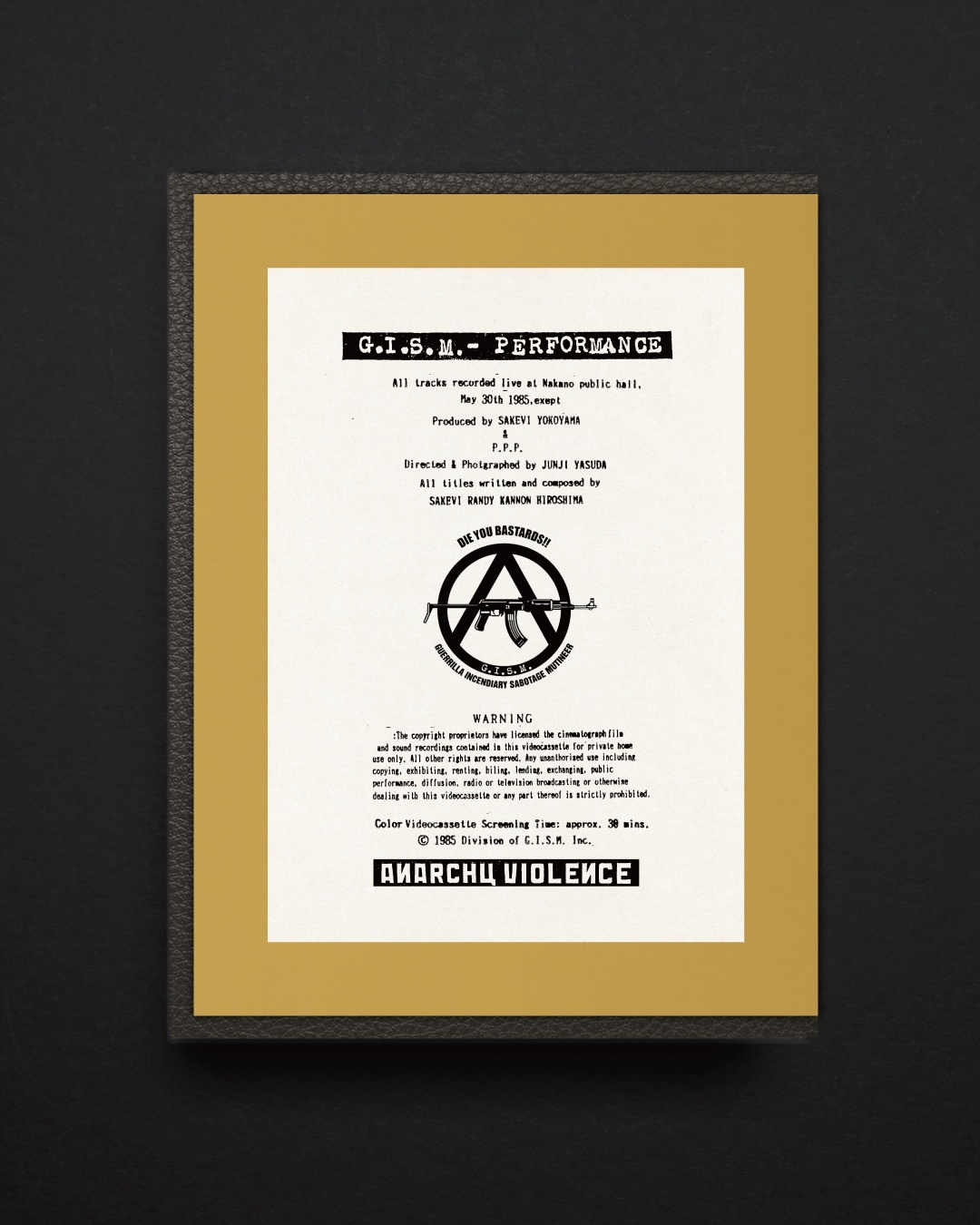 画像4: ■予約商品■ G.I.S.M. / Performance (dvd) ️P.P.P.project & Beast arts international 