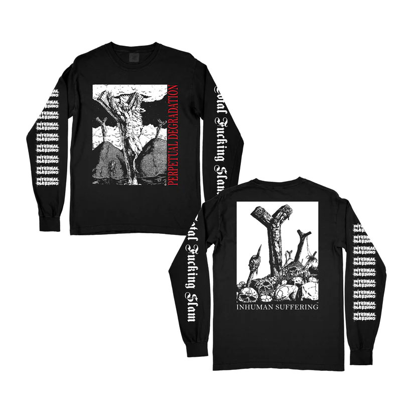 画像1: ■予約商品■ INTERNAL BLEEDING / Inhuman Suffering black (long sleeve shirt)   