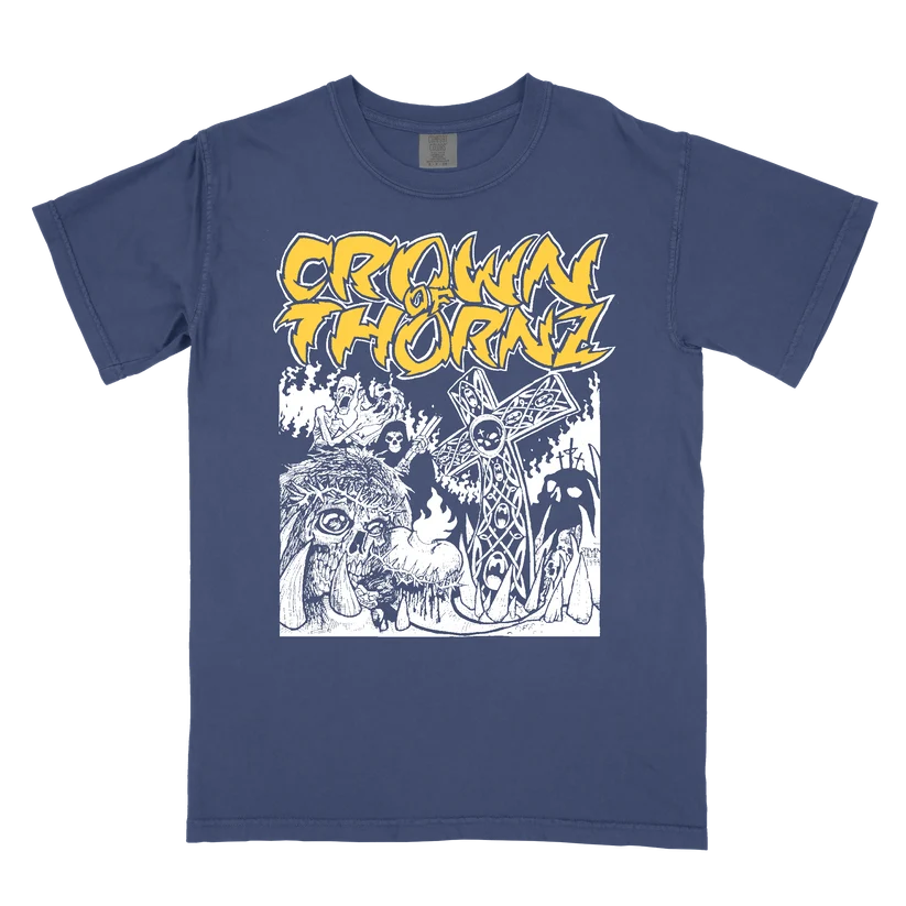 画像1: ■予約商品■ CROWN OF THORNZ / No remorse navy (t-shirt) 
