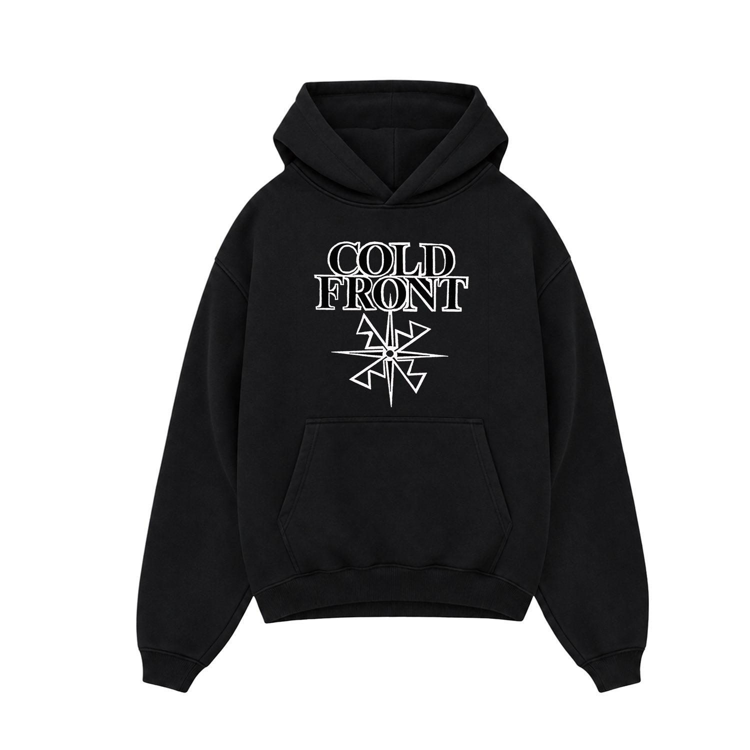 画像1: ■予約商品■ COLD FRONT / Logo 95 black (hoodie) 