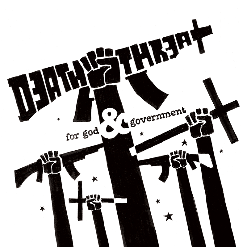 画像1:  DEATH THREAT / For god & government (Lp) Heroes & martyrs